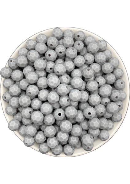 100GR Opak Petek Model Gri / Füme Renk 10MM Akrilik Boncuk ,çanta Yapım Boncuğu (~200 Adet) modelleri