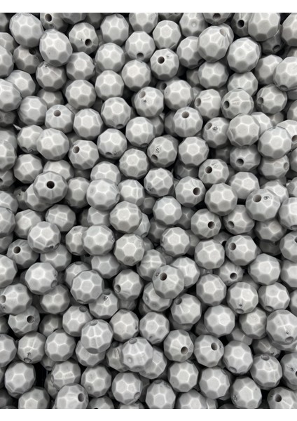 100GR Opak Petek Model Gri / Füme Renk 10MM Akrilik Boncuk ,çanta Yapım Boncuğu (~200 Adet) fırsatları
