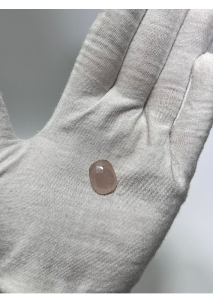 Faset Kesim Doğal Gül Kuvars Taşı 10,2 Karat