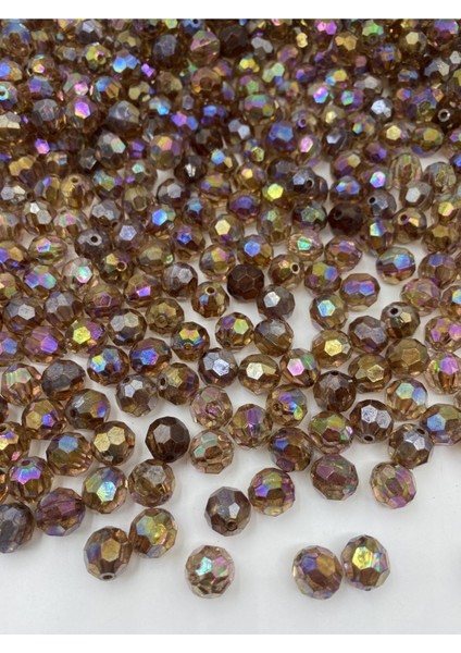 12MM Janjanlı Kahverengi Petek Model Akrilik Boncuk,takı Yapım Hobi BONCUĞU(100GR,~120 Adet)