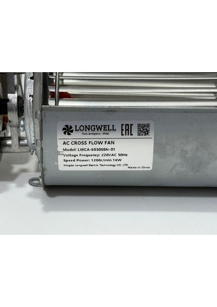 Çapraz Akışlı Tanjansiyel Fan 30CM LWCA-60300SN-01