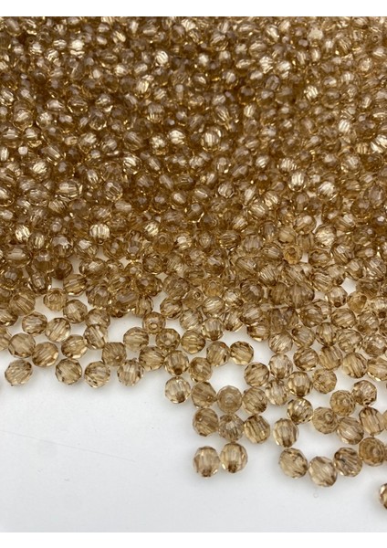 50GR 8mm Vizon / Açık Kahve Petek Model Akrilik Boncuk,takı,çanta Boncuğu (50GR,~200 Adet) modelleri