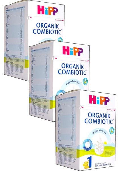 1 Organik Combiotic Bebek Sütü 800 gr 3 Adet
