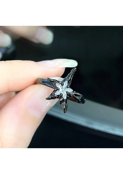 Y2K - Gotik, Modern, Çok Şık Yıldız Yüzük