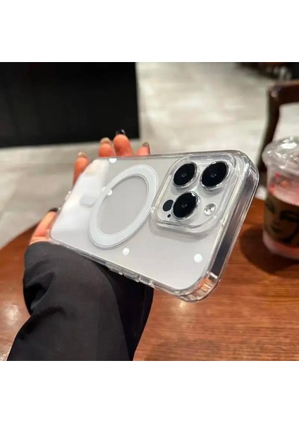 Şeffaf Magsafe Silikon Kılıf - Apple iPhone 15 Plus