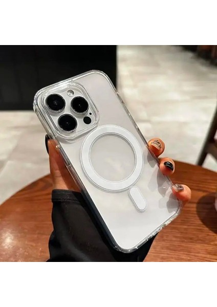 Şeffaf Magsafe Silikon Kılıf - Apple iPhone 13 Pro Max