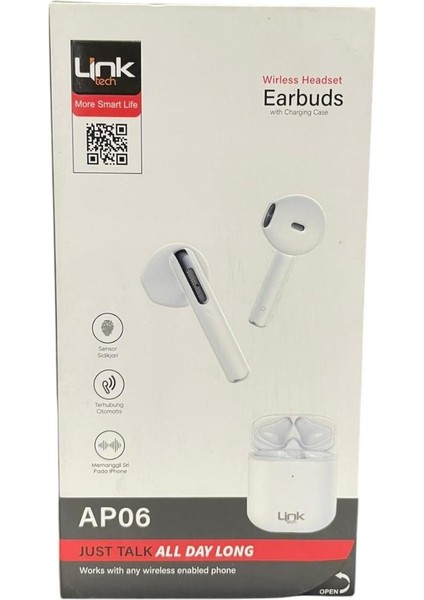 Link Tech AP06 Wirless Headset Earbuds Bluetooth Kulaklık