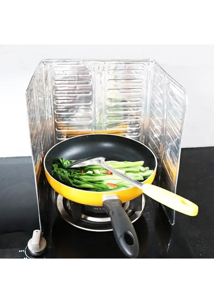 Ocak Yağ Sıçrama Koruyucu Katlanır Alüminyum Levha -Kolay Silinir Piknik Tüpü Rüzgar Önleyici Panel modelleri