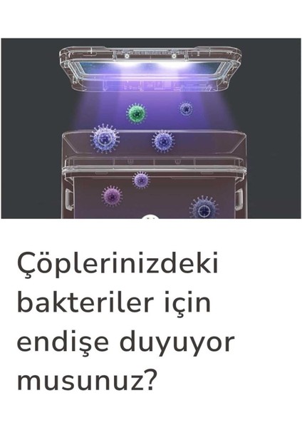 MAS9710W-9L Sensörlü Akıllı Çöp Kovası Ozon Jenaratörlü fiyatları