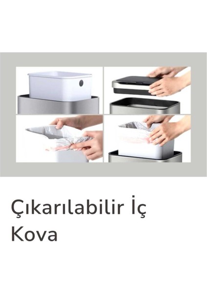 MAS9710W-9L Sensörlü Akıllı Çöp Kovası Ozon Jenaratörlü fırsatları