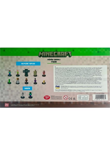 Minecraft 3D Figür Stamper 12'li Delüks Set