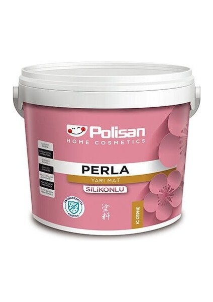 Perla Yarı Mat Antibakteriyel Elegans Pembe - 2,5 L