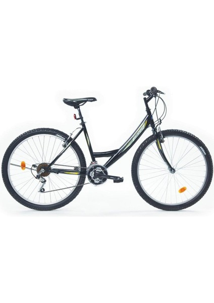Mts 4100 26 Jant 21 Vites Bayan Dağ Bisikleti Siyah / Yeşil 44CM Kadro