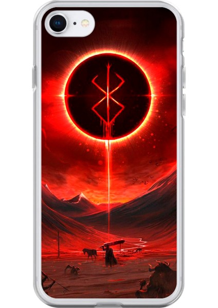 Apple iPhone 6s Uyumlu Şeffaf Kılıf Berserk Tasarımlı 1