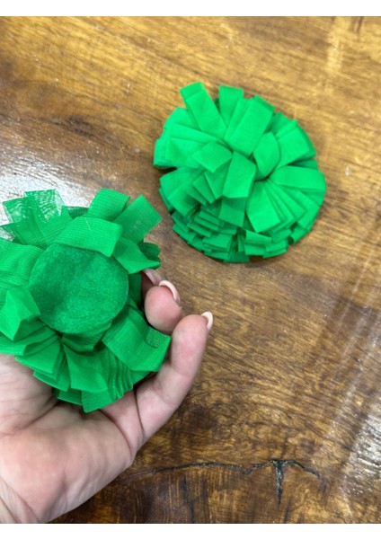 2 Adet Yeşil Kabartma Arma Apolet Çiçek Dikiş Aksesuarı 10X10 cm modelleri