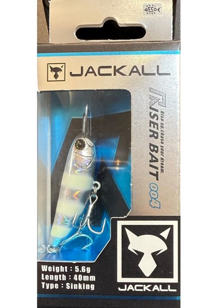 Riser Bait 004 4cm 5.6gr Maket Balık Glow Strıpe