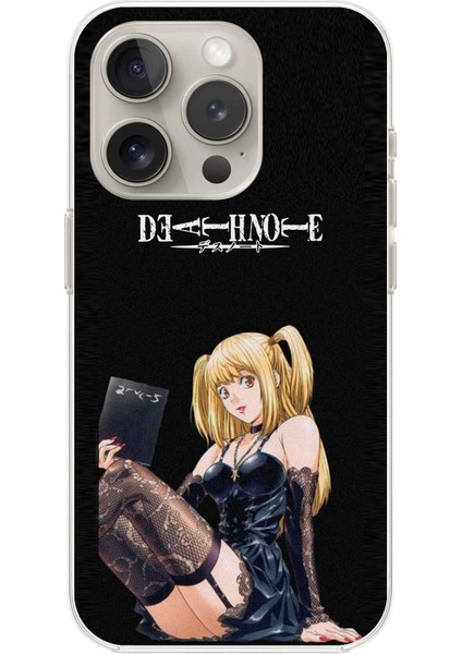 Apple iPhone 16 Pro Max Uyumlu Şeffaf Kılıf Misa Tasarımlı