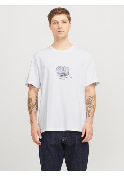 Jorboston Graphıc Tee Ss Crew Neck White