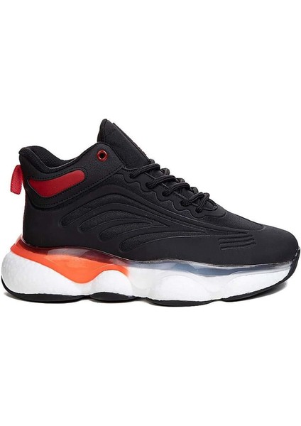 Gcl Siyah Beyaz Erkek Basket Sneaker Spor Ayakkabı