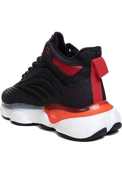 Gcl Siyah Beyaz Erkek Basket Sneaker Spor Ayakkabı