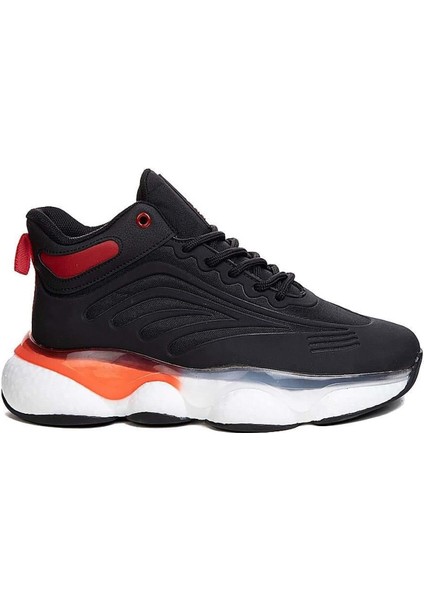 Gcl Siyah Beyaz Erkek Basket Sneaker Spor Ayakkabı
