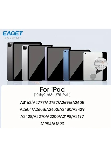 Epen01 iPad Apple Tablet Kalemi CE Sertifikalı - Hızlı Şarj-LED Pil Göstergesi Type-C Kablosu - %75'e Kadar Daha Fazla Pil Ömrü