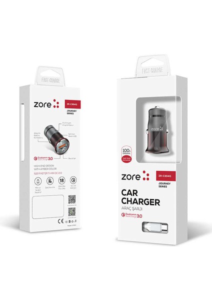 ZR-C304Q Micro Araç Şarj Seti Renk Siyah fırsatları