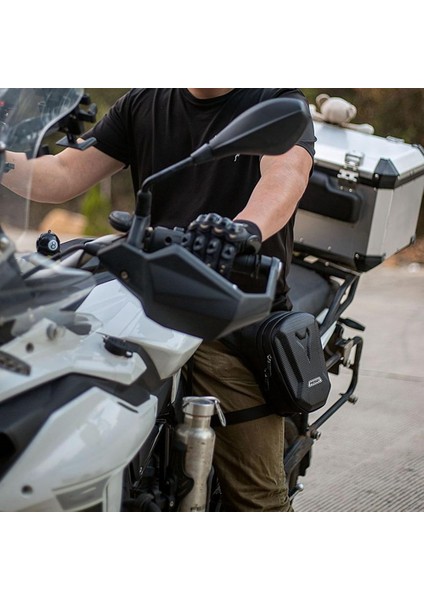 Motosiklet Bel Bacak Çantası Sert Kabuk Model Motor Bacak Çanta Leg Bag fırsatları