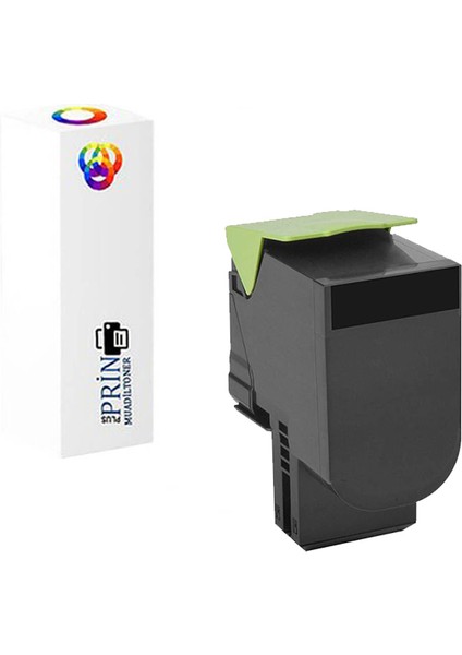Lexmark 80C8SK0 /lexmark CX510DE Uyumlu Siyah Muadil Toner 2500 Sayfa