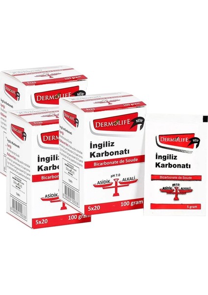Ingiliz Karbonatı 3 x 100 G 3 Lü Set