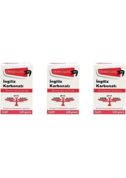 Ingiliz Karbonatı 3 x 100 G 3 Lü Set fiyatları