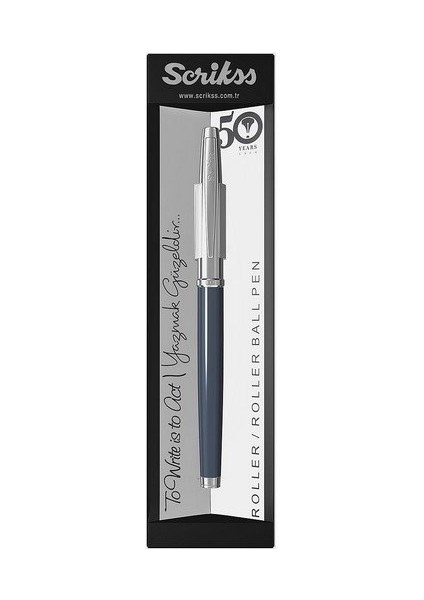 Roller Kalem 800 Lacivert Yarı Krom