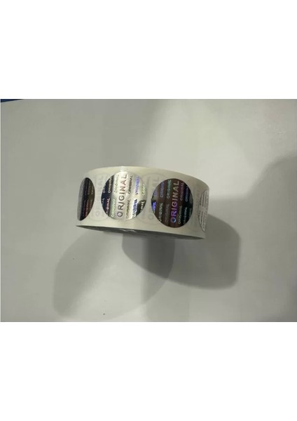 Yuvarlak 2 cm Çap Hologram Güvenlik Etiketi 1000 Adet