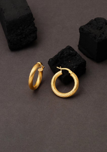 Rüzgar Burgulu 22 Ayar Altın Halka Küpe fırsatları