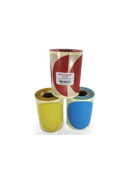 Renkli Nokta Etiketi 100MM 250 Adet