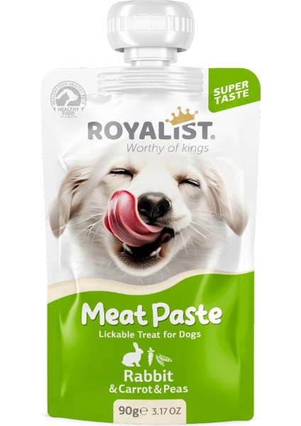 Meat Paste Dog Tavşan & Havuç & Bezelye 90 gr 12 Adet