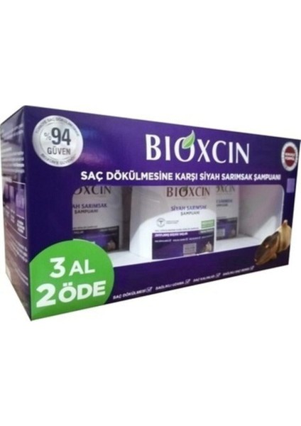 Bioxcın Siyah Sarımsaklı Şampuan 3 Al 2 Öde