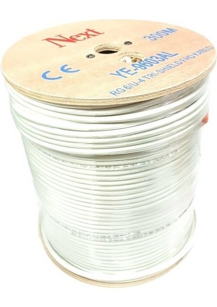 YE-9603 RG6U4 Hd Trishield Anten Kablosu 300 Metre