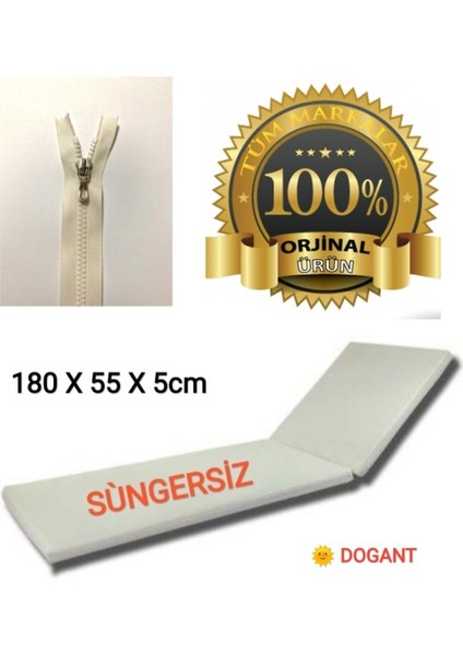 4 Ad Bayrak Adası Süngersiz Şezlong Minderi 180-55-5 cm Fermuarlı Yıkanır Silinir