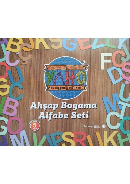 Ahşap Boyama Alfabe Seti