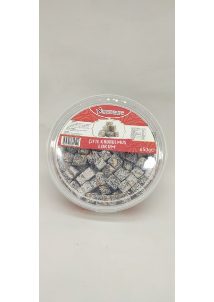 Çifte Kavrulmuş Yer Fıstıklı Lokum 650 gr fiyatları