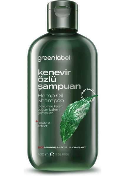 Kenevir Yağı Özlü Şampuanı 400 Ml.