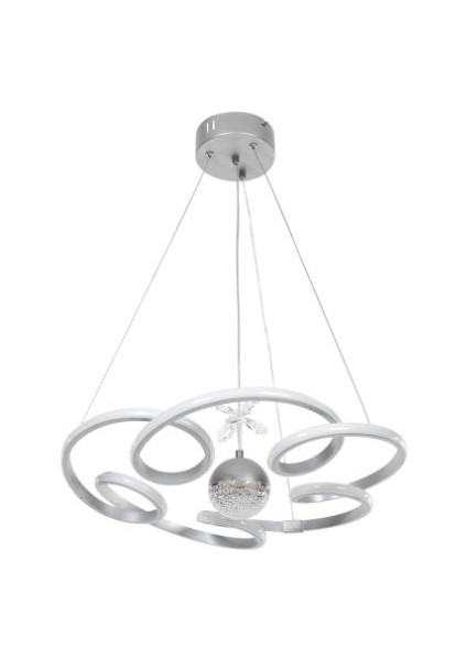 3 Renk Yanabilen Şeker Top Aksesuarlı Modern Ledli Avize