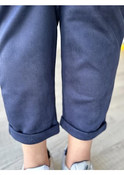 Duble Paça Süet Pantolon