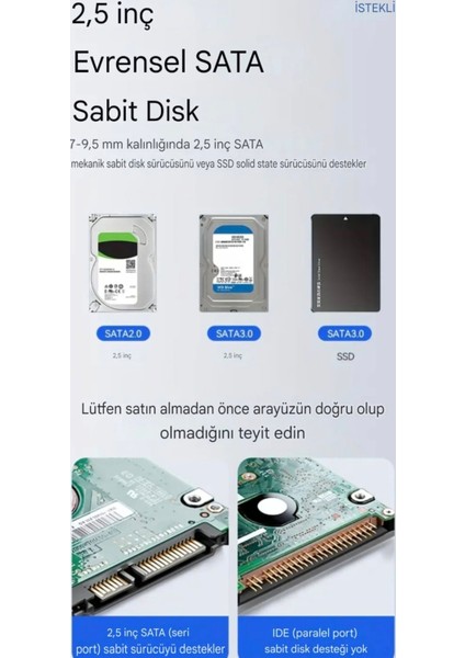 CE50 Usb 3.0 SSD SATA HDD Kutusu 6Gbps Hızlı Yeni Nesil Son Teknoloji