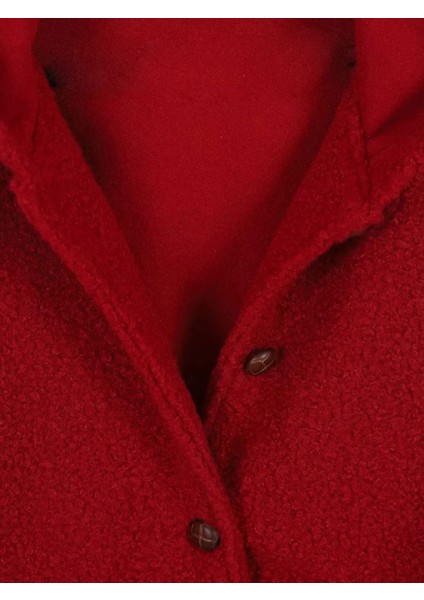 Fleto Cepli Kız Çocuk Kuzu Yün Uzun Ceket Kaban modelleri