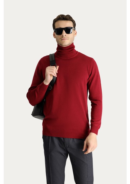 Balıkçı Yaka Regular Fit Pamuklu Triko Kazak fiyatları