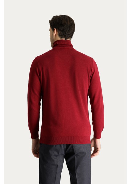 Balıkçı Yaka Regular Fit Pamuklu Triko Kazak fırsatları