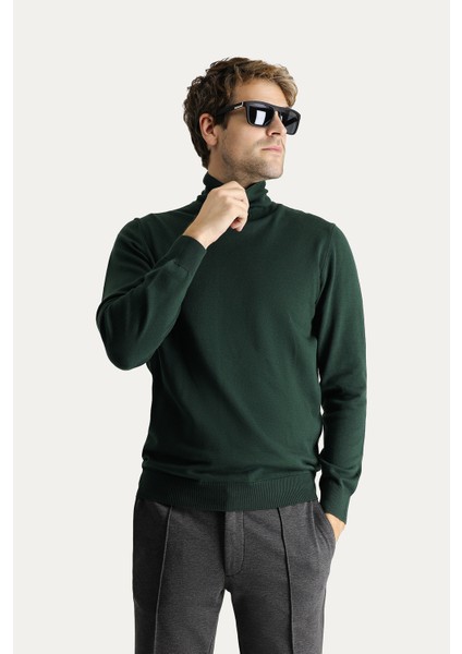 Balıkçı Yaka Regular Fit Pamuklu Triko Kazak modelleri