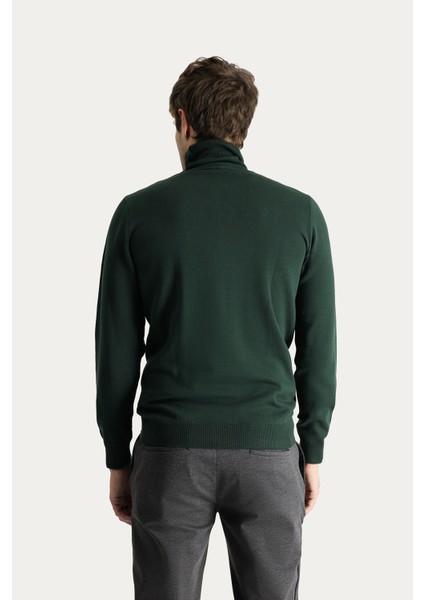 Balıkçı Yaka Regular Fit Pamuklu Triko Kazak indirimleri